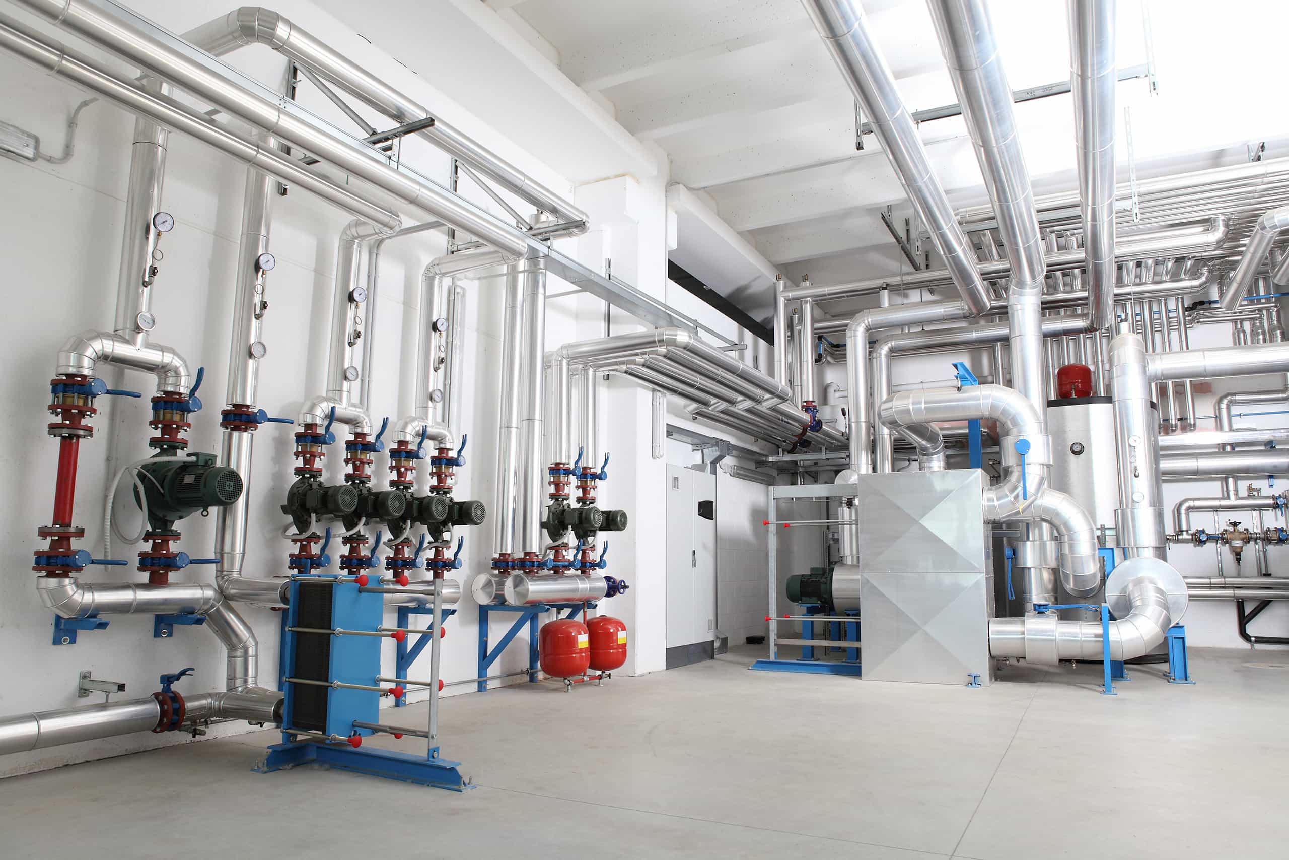 Interior of a mechanical room